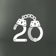 Narozeninové tričko pro policajta - pouta 20