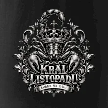 Král listopadu královský štír a koruna