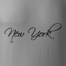 New York nápis psacím