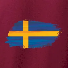 Švédská vlajka kreslená