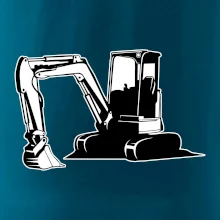 Bagr bez nápisu černobílý