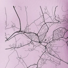 Mapy měst černobílé Turnov