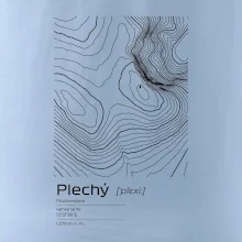 Plechý - vrstevnice v obdélníku