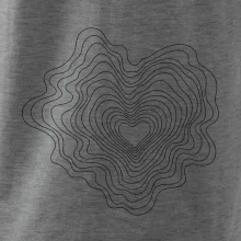 Topografické srdce z vrstevnic