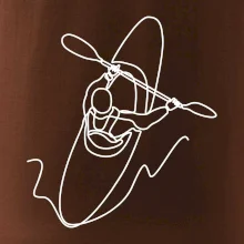 Kajak  ze shora jedním tahem