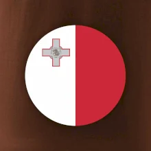 Vlajka Malta kulatá na prso