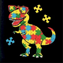 Autista dinosaurus puzzle