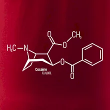 Molekulární struktura Cocaine Kokain