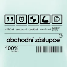 Čárový kód obchodní zástupce