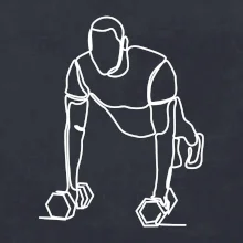 Trenér fitness jedním tahem