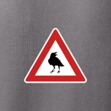 Dopravní značka - Pozor havran