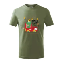 Malý hasič - auto a dinosaurus