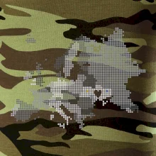 Mapa Evropy - srdce v Ukrajině