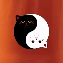 Kočky jin jang barevné