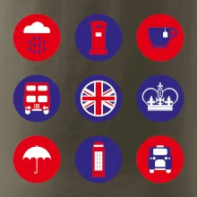 Anglie symboly v kruzích