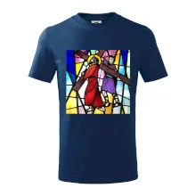 Vitráž - Ježíš a kříž