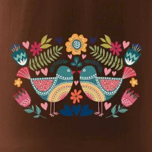 Folklor - dva barevní ptáčci