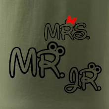 Mr, Mrs a Jr rodinná trička