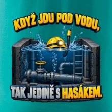 Instalatér pod vodou s hasákem