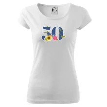 Květinové číslo kreslené - 50