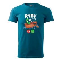 Karikatura ryby volají Karikatura ryby volají