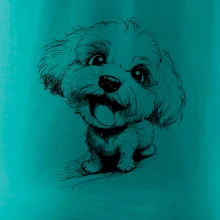 Černobílá karikatura Bišonek