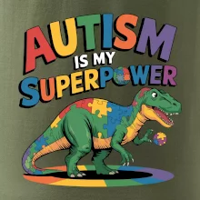Stojící Rex Autism is my superpower