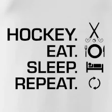 Pozemní hokej eat sleep repeat