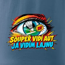 Badminton soupeř vidí aut já lajnu
