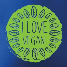I love vegan v kruhu