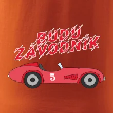 Budu závodník červené staré auto