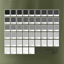 50 barevných odstínů šedi