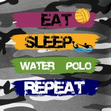 Eat sleep watter polo barevné