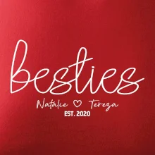 Párové mikiny - Besties Jména a rok