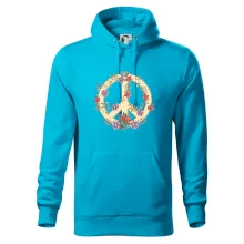 Peace symbol pískový