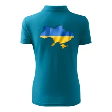 Ukrajina vlajka mapa