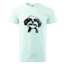 Lhasa Apso karikatura hlava