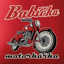 Babička motorkářka