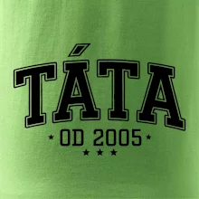 Táta od roku - sportovní nápis (váš ročník)