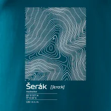 Šerák - vrstevnice v obdélníku