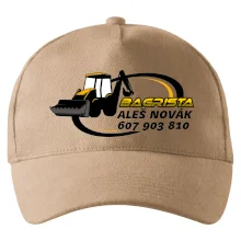 Bagrista v kruhu - vlastní nápis