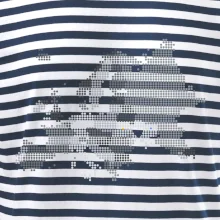 Mapa Evropy - srdce v Ukrajině