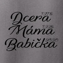 Dcera, máma, babička - vaše ročníky