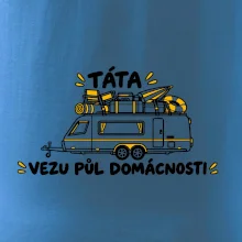 Táta vezu půl domácnosti rodinný karavan