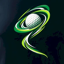 Golfový míček zelená dynamika