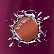 Americký fotbal míč v triku