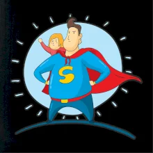 Táta superman - holka