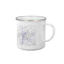 Praha - Mapa s vodními toky