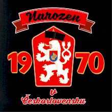 Narozen v Československu - Přelepený znak 1970