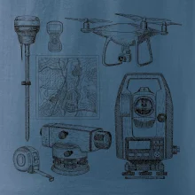 Geodet teodolit dron